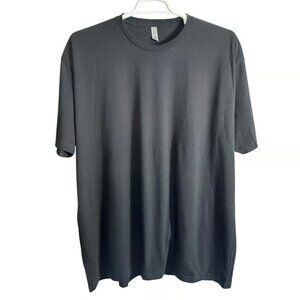 Next Level T-Shirt Mens 3XL Black Cotton Blend Crew Neck Casual